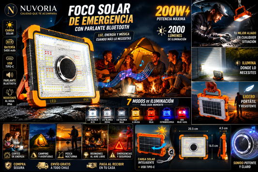 SafeLight™ Pro Foco Solar de Emergencia